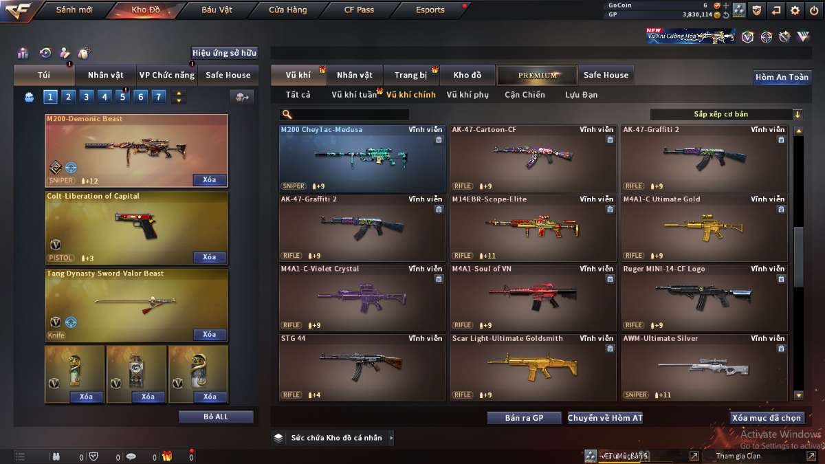 shop acc cf uy tin gia re